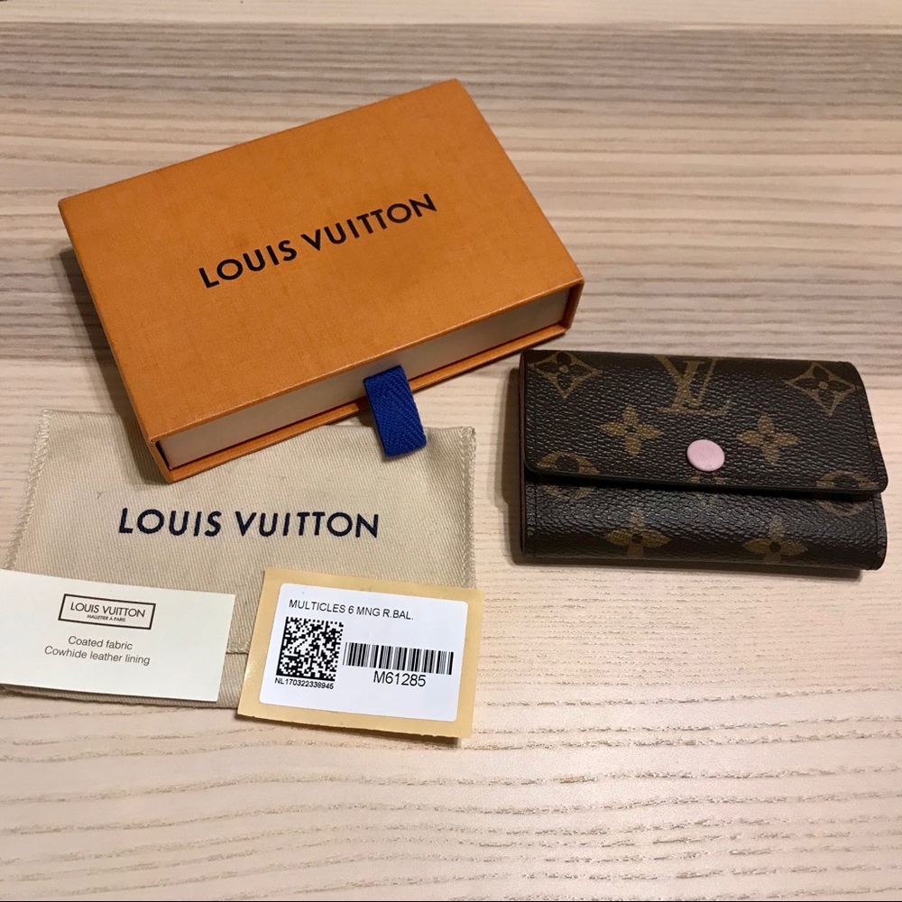 Louis Vuitton 6 Key Holder Monogram Rose Ballerine